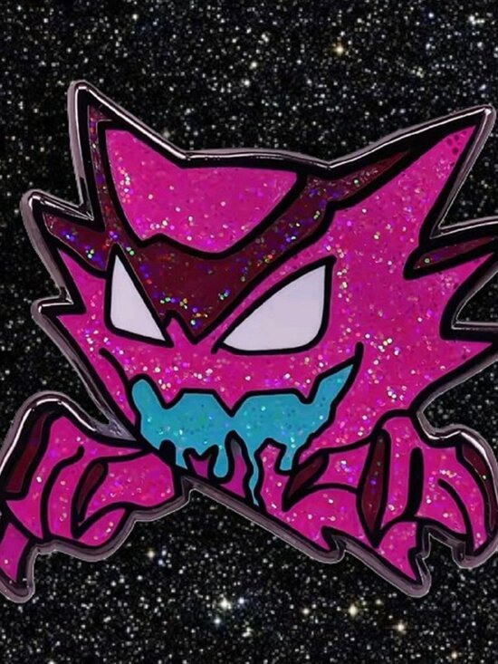 Pokemon Jewelry - Glitter Haunter Pin: Pokémon Ghost Enamel Brooch